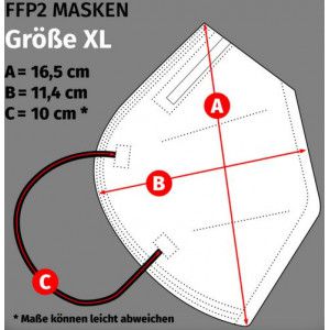 FFP2 Maske Gr. XL
